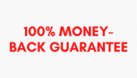 100% money back guarantee graphic