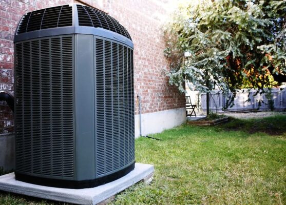 large hvac unit positioned outside of home