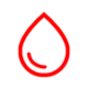 MaterialSymbolsLightWaterDropOutline_Red